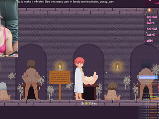 Dick Hungry Sluts! Castle of Tempation Part 1 ExotiqFox Gamer Girl Gooning Live Masurbation