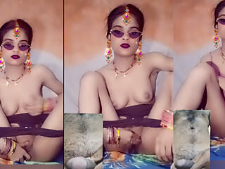 Beautiful Girl sex chating with her husband's friend on video call
