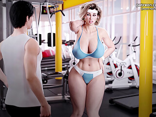 Busty MILF Stepmom With A Big Ass Twerks For Stepson In Public Gym - Apocalust v0.09 - Taboo Hentai Game - #20
