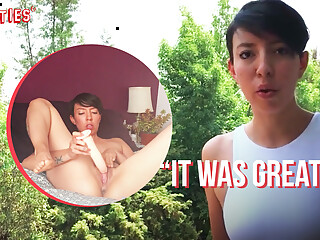 Ersties - Sexy Brunette Paula V Uses a Big Dildo To Get Herself Off