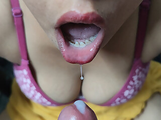 hot bhabhi ki face per maal nikal diya cum in mouth Big Cumshot on Face, Desi Porn video.