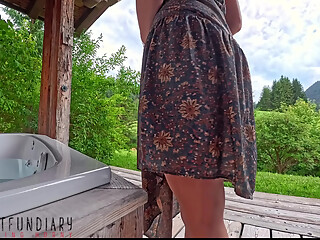 hot barefoot hippie girl risky outdoor fuck ends with in cum dripping pussy squirt - projectfundiary