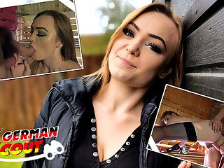 German Scout - Long Labia German Girl Maja Talk to Casting Fuck at the Sauna