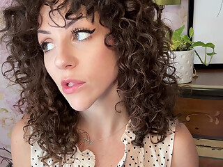 Teacher with Curly Hair Takes Advantage for Extra Grade