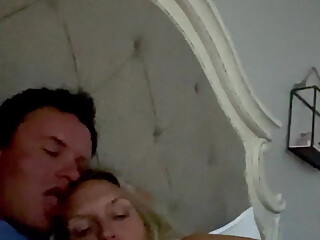 MILF Stepmom shares a bed with her young Cub!