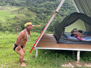 Little Indian Finds a Woman Resting in the Forest, Gets Horny Looking at Her Ass and Ends up Putting His Cock in Her.