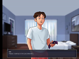 Stepmom with stepson ram having fun in bedroom