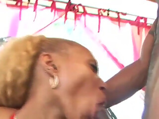 Sexy Black Cougar Fucked and Creampied on Big Tits by a Monster Black Cock