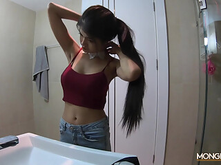 Petite Thai Girl Lets Horny Dick Wrecks Her Virgin Pussy