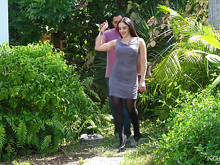 Cheating MILF Sheena Ryder gets rough outdoors