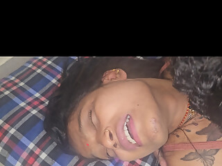 Beautiful Indian girl with young boy