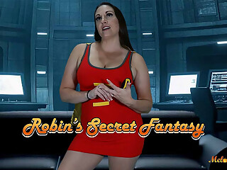 Robin's Secret Fantasy Superheroine Masturbation in the Batcave MILF Edition