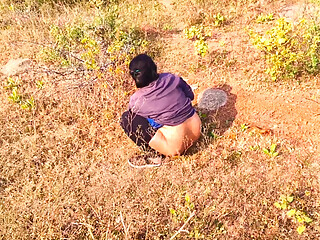 Indian aunty caught and  fucked outdoor