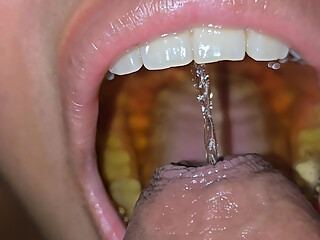 Sucking My Man's Dick for the Second Time with a Lot of Thirst for Cum and Piss