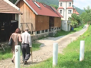 Three generations of pigs have a dirty and rough threesome