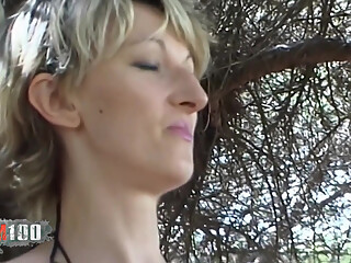 Estelle-clark Old Blonde Geting Naked in the Wild