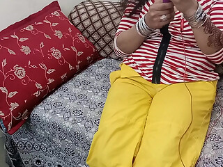 Dirty Hindi Talking on Video Call and Dildo Fisting