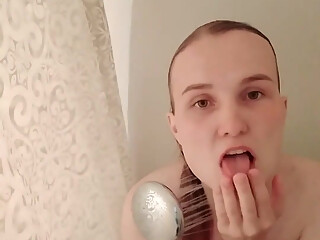 Wet Teen in a Hot Shower