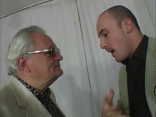 Sexy blonde girl double penetrated anal threesome