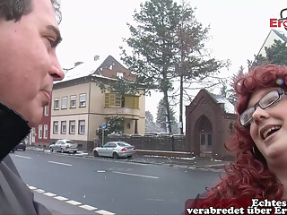 Chubby Germans approached on the street and persuaded to have sex