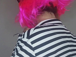 My big tits are getting hard, wearing my kitten mask for a thrill