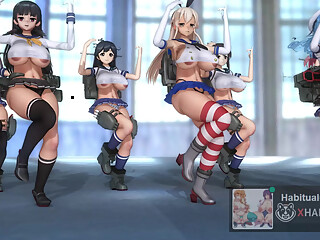 mmd r18  KanColle - Paranoid Cell Phone Girl kantai collection sex dance public gangbang 3d hentai