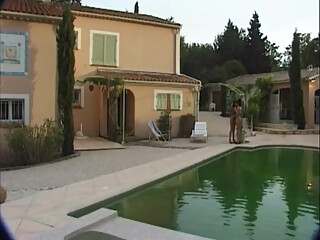 Lesbians pussy licking big dick sucking pussy fucking in the garden