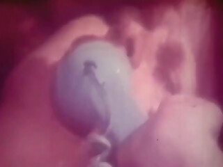 Stunning Vintage Solo Sex for a Hot Babe with Huge Boobs Fingering Her Hairy Pussy