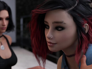 Boris double cumshots his rebel GF and his friend. (Become a Rockstar - Lisa 5)