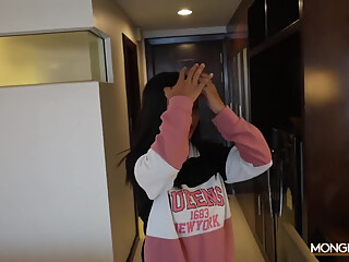 Quiet Girl Gives Two-shot Service