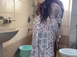 stepson saw MILF Saara naked after shower and couldn't hold his cock away from her wet cunt