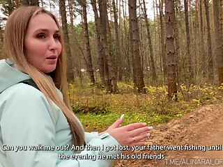 He warmed his stepmother with his dick in a country hotel, while his stepfather went fishing