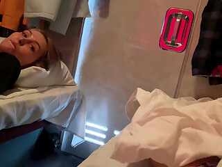 Fucked fellow traveler on the train... -Do you have a husband? Yes ! Oh god what have we done!