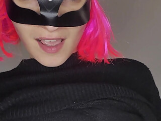 Can you handle my big tits getting off in my adorable kitten mask?